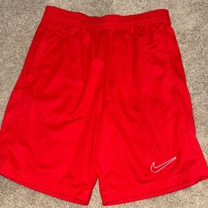 Nike boys Red Athletic Shorts like new. Worn one time